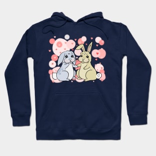 Bunny couple in love Hoodie